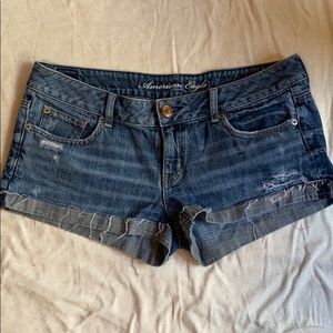 American Eagle Sparkle Hem Shorts